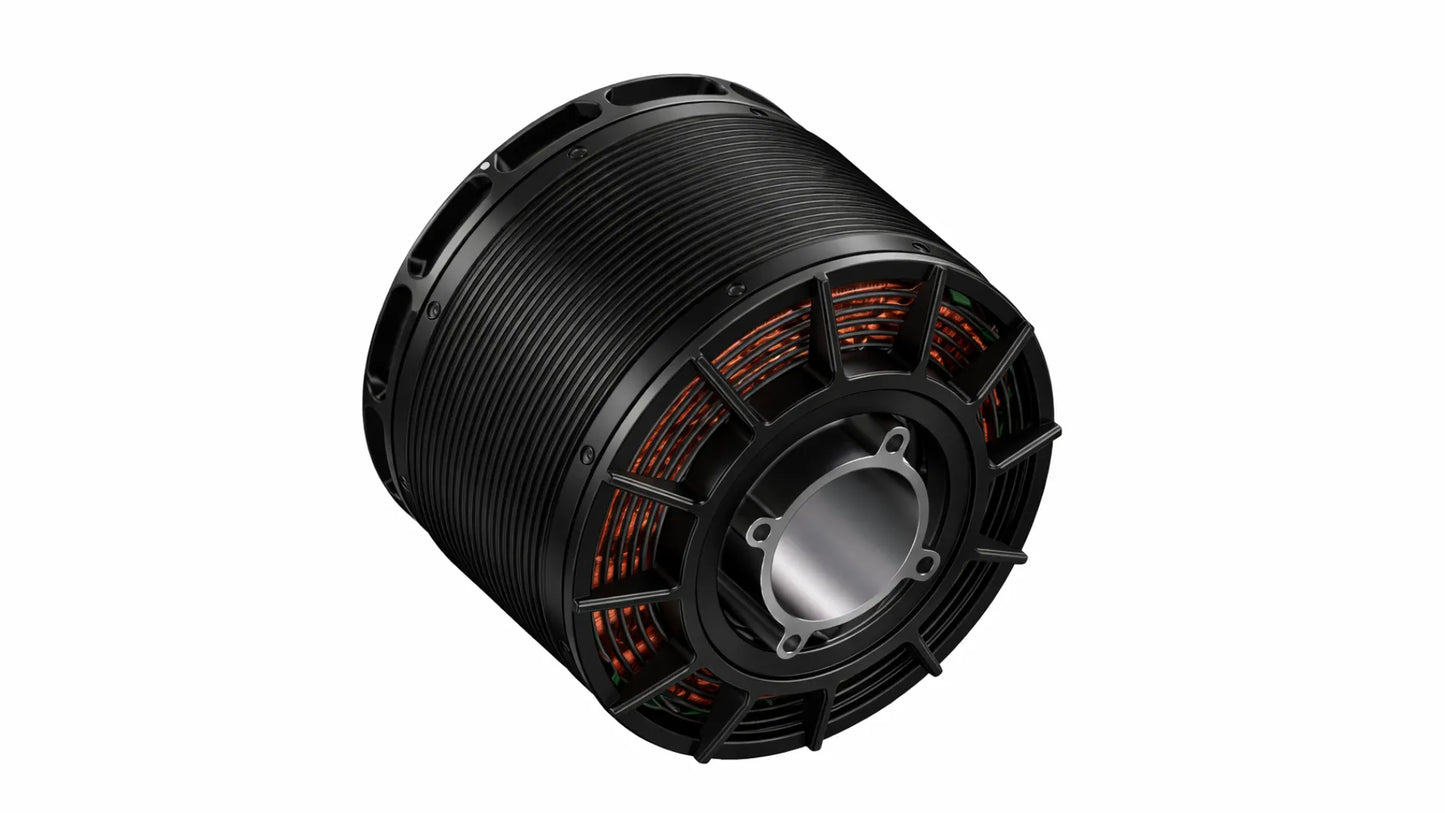 Render técnico do motor elétrico brushless Miglia modelo MIG 80